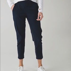 Lululemon City Trek Trousers - navy blue.
